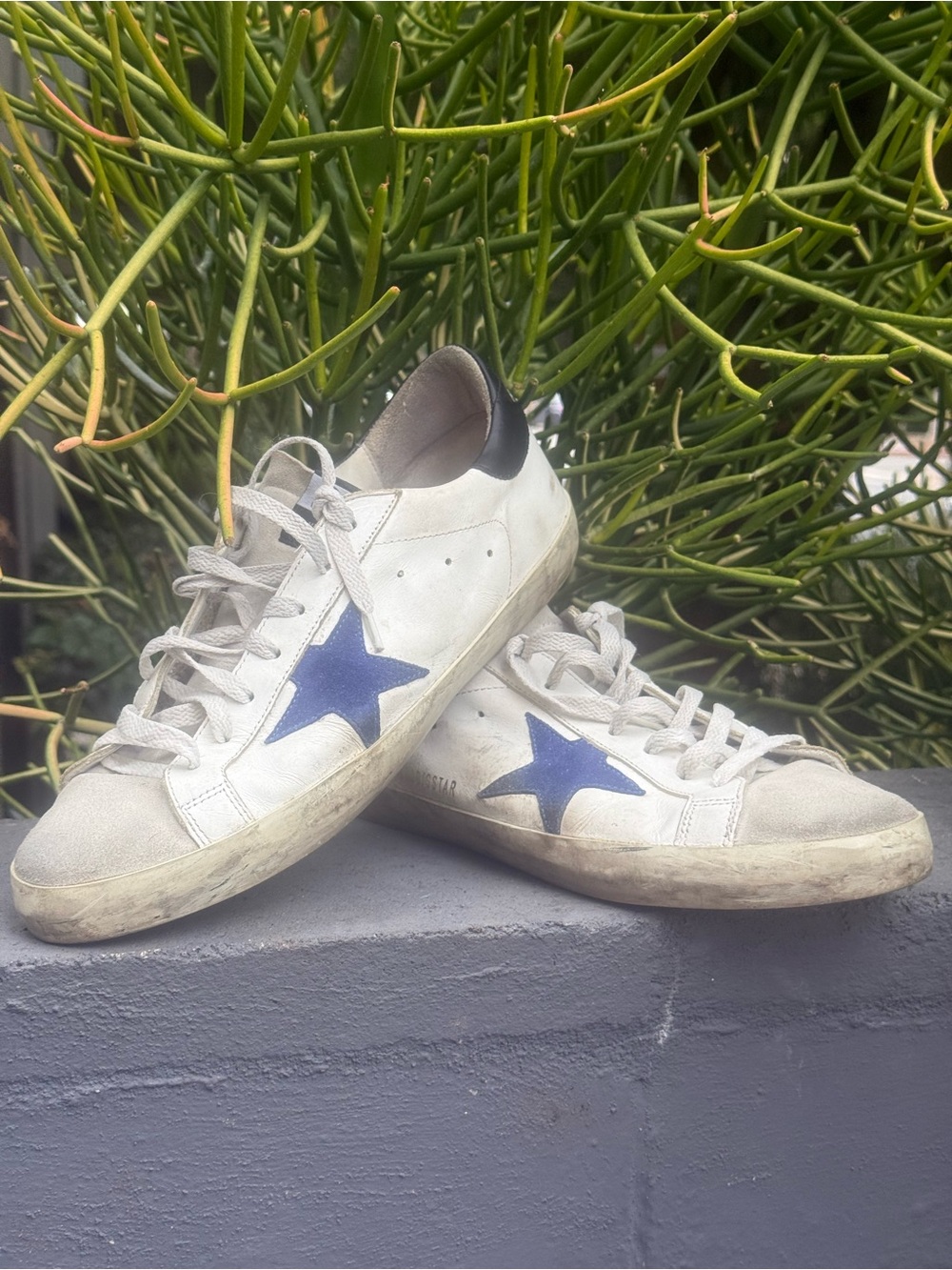 Golden Goose Men’s Leather Super-Star Sneakers (Men’s 11US/44EU)